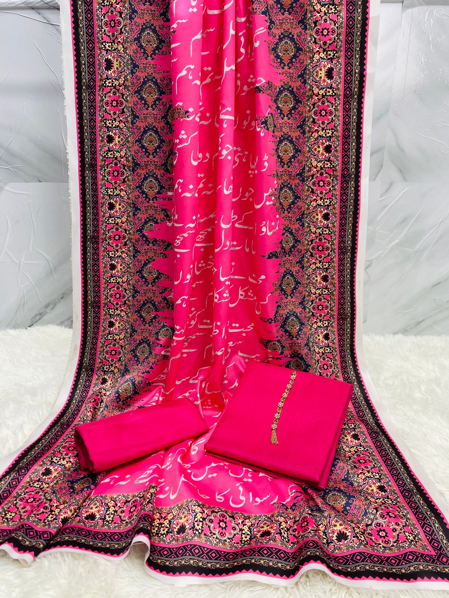 Manzil Kataan SIlk Suit By Sastaae