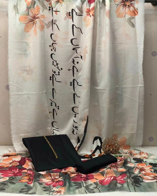 Jahan Kataan SIlk Suit By Sastaae