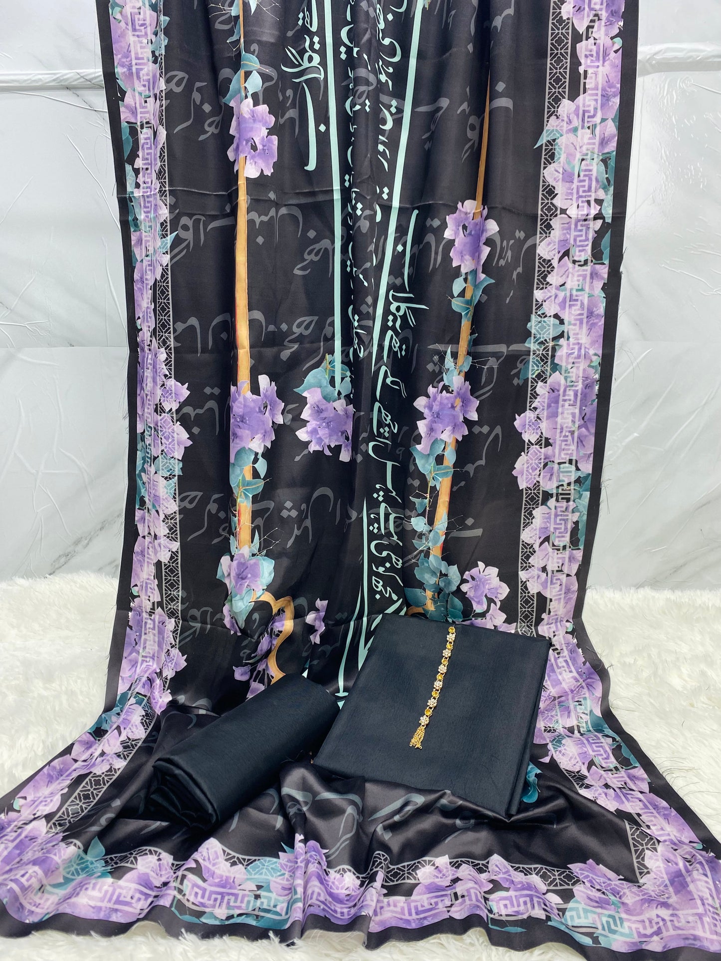 Gulaab Kataan SIlk Suit By Sastaae