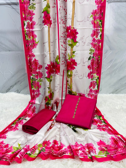 Gulaab Kataan SIlk Suit By Sastaae