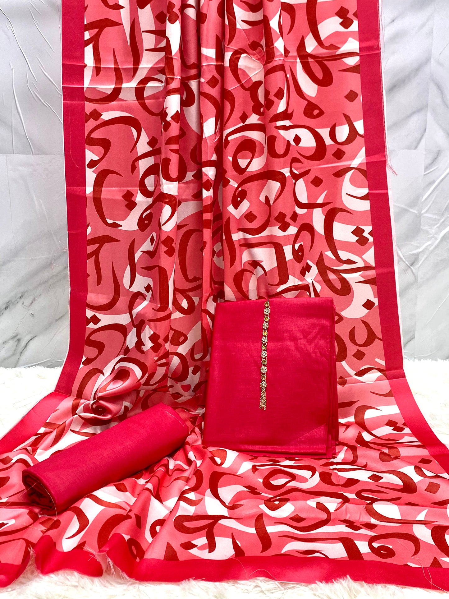 Hujoom Lawn Suit By Sastaae