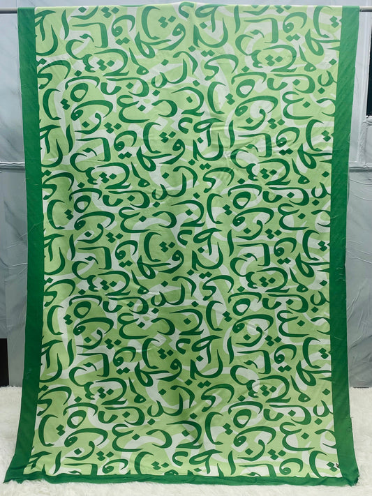Hujoom Green Odhni By Sastaae