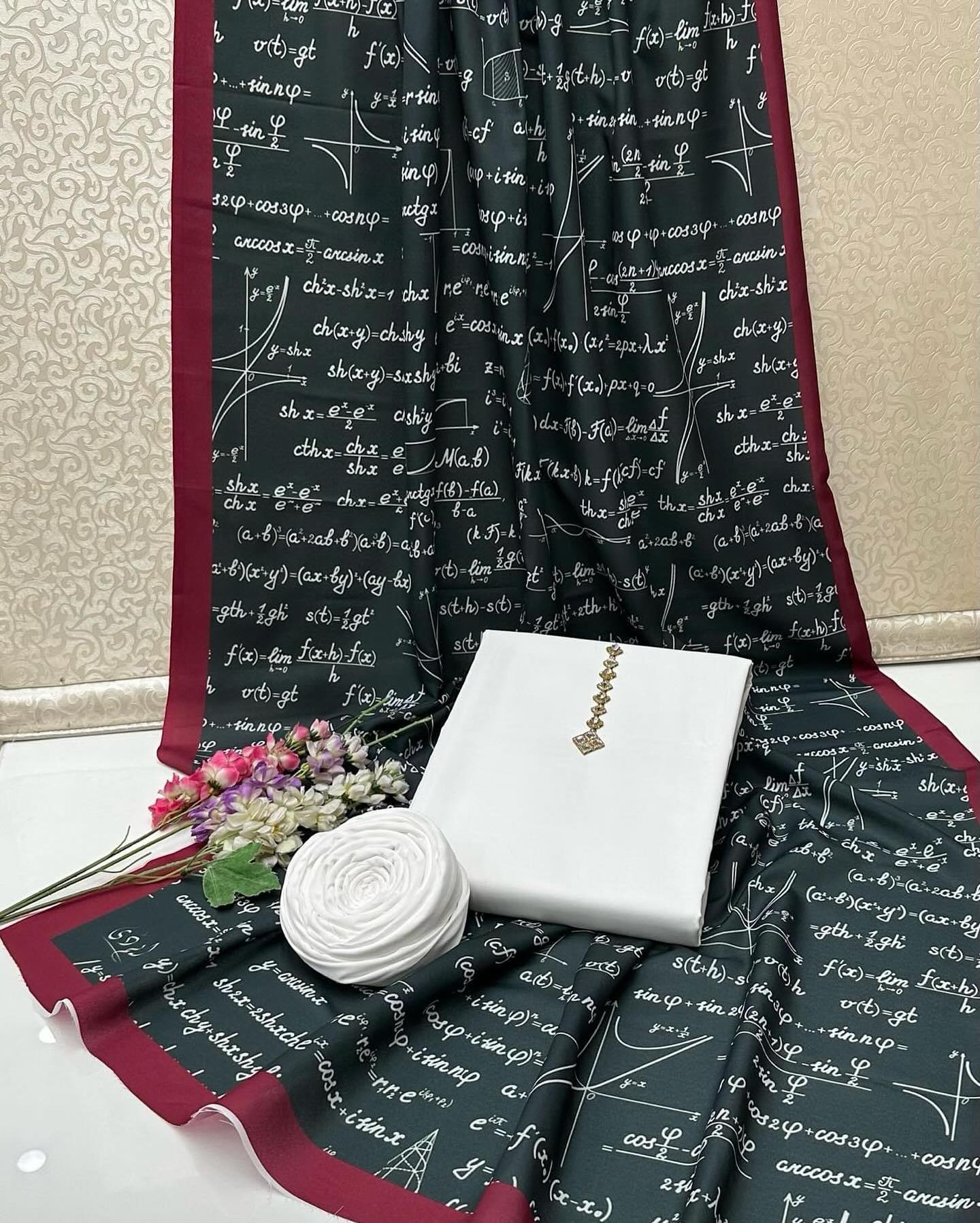Math Kataan SIlk Suit By Sastaae
